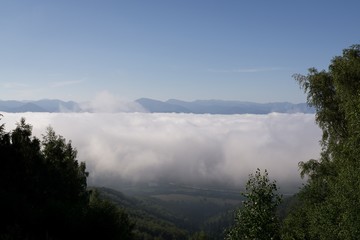 Inversion on the mountains, Slovakia