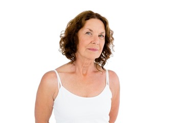 Portrait of brunette woman 