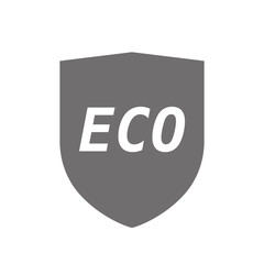 Isolated shield with    the text ECO
