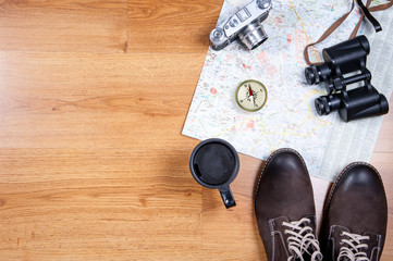  journey concept / Business travel traveling map world concept
