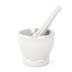 Mortar with pestle