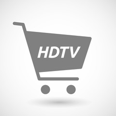 Isolated cart with    the text HDTV