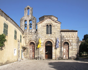 Fototapeta premium Jason and Sasipatra church on the island of Corfu