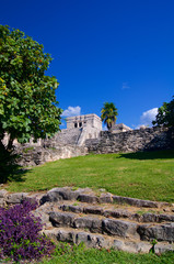 Fototapeta na wymiar Tulum ruins Mexico