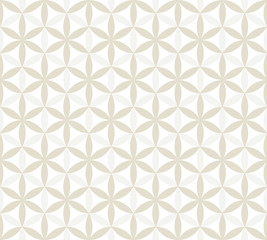 Fototapeta premium Seamless beige pattern on a white background.