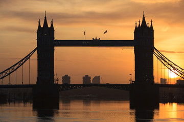 Tower Bridge at dusk ,London United Kingdom