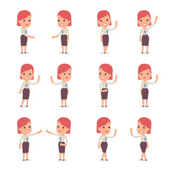 Consultant Girl Character making Presentation for using in Desig