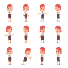 Consultant Girl Character making Presentation for using in Desig