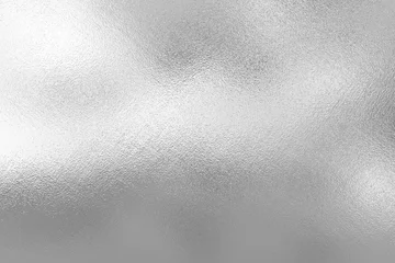 Deurstickers Zilverfolie textuur achtergrond © letoosen