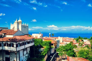 Foto op Canvas Beautiful view of La Orotava town. Historical center landmarks and architecture of La Orotava. Tenerife, Canary islands, Spain. © Betelgejze