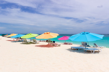 Colorful beach umbrellas