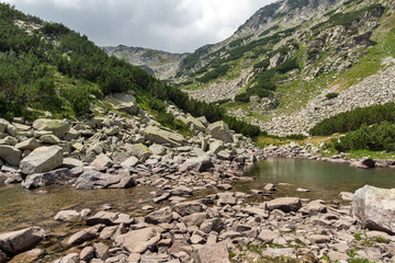 Banderitsa pass and Upper Muratovo lake, Pirin Mountain, Bulgaria