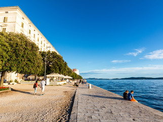 Uferpromenade in Zadar, Kroatien