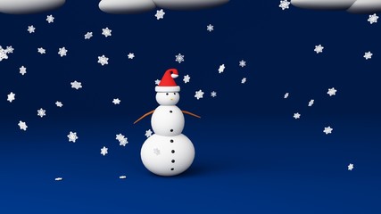 snowman blue studio