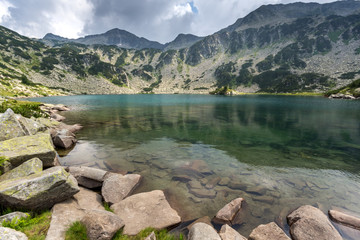 Amazing Landscape of Banderishki Chukar Peak and The Fish Lake, Pirin Mountain, Bulgaria
