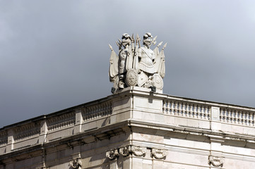 Architectural detail in Lisbon, Portugal, Europe