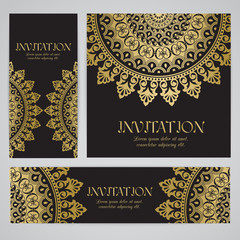 Vector banners with mandala