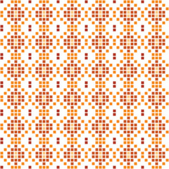 Abstract texture square pattern orange seamless