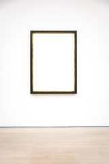 Modern Art Museum Frame WallIsolated White