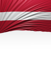flag Latvia colors, Latvian 3D Flag (3D Render)