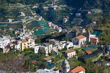 Fototapeta premium Aerial view of Amalfi coast