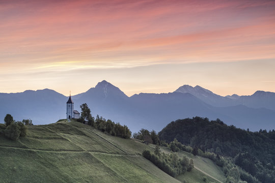 Slovenia, Jamnik, Church of St Primus and Felician