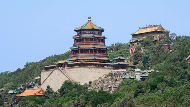 Summer Palace scene. Summer Palace located in Beijing of China. It was royal garden.