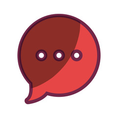 speech bubble message icon vector illustration design