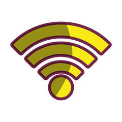 wifi connection isolated icon vector illustration design