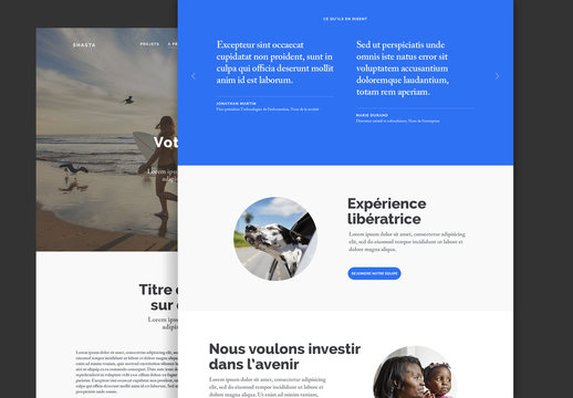 Mise en page r&eacute;active Shasta