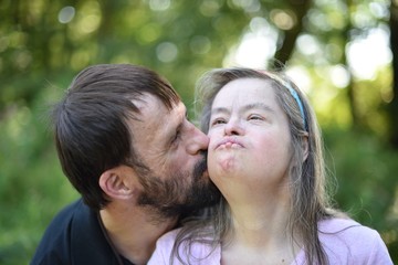 Fototapeta premium couple trisomique