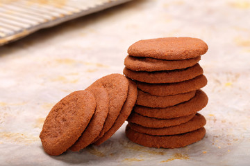 Homemade chocolate cookies