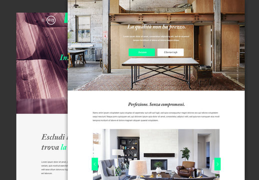 Layout elegante per pagina reattiva