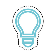 bulb light education icon vector illustration design