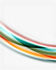 Colorful modern wave line, business abstract layout