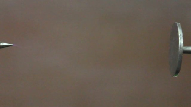 Spark discharge.
Artificially created spark discharges.
