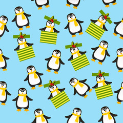 cute Christmas penguin