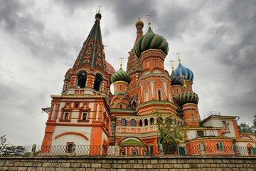 Fototapeta na wymiar The Cathedral of Vasily the Blessed in the Red Square in Moscow, Russia. 