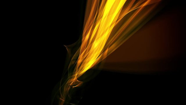 An abstract flame background loop over black background.