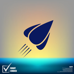 Rocket icon stock vector