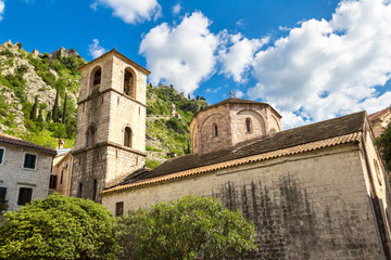 Fototapeta na wymiar Old church in Kotor, Montenegro