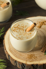 Homemade Christmas Eggnog with Cinnamon