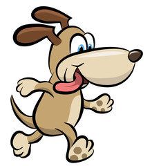 Walking dog clipart