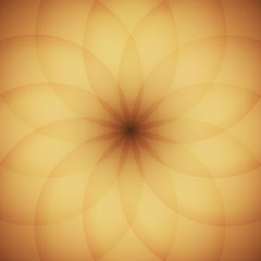 Circle elements with golden background