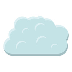 Cloud icon. Weather sky nature and climate theme. Isolated design. Vector illustration
