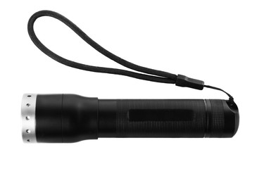 Flashlight on white background