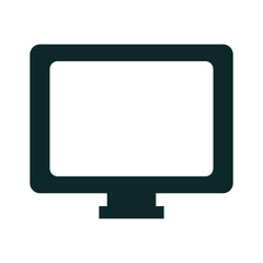 monitor desktop computer icon vector illustration design