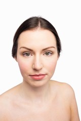 Obraz premium Beautiful woman posing with natural makeup