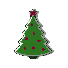 Christmas tree Icon flat vector