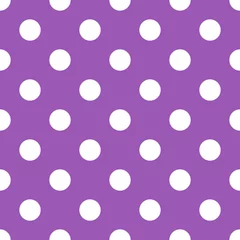 Printed roller blinds Polka dot Seamless purple polka dot background